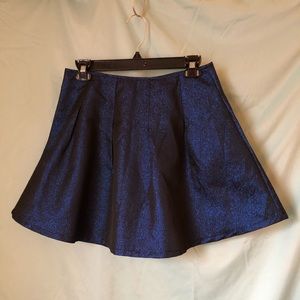 Sparkly Dark Blue Mini Skirt: Brand Harper: Size S